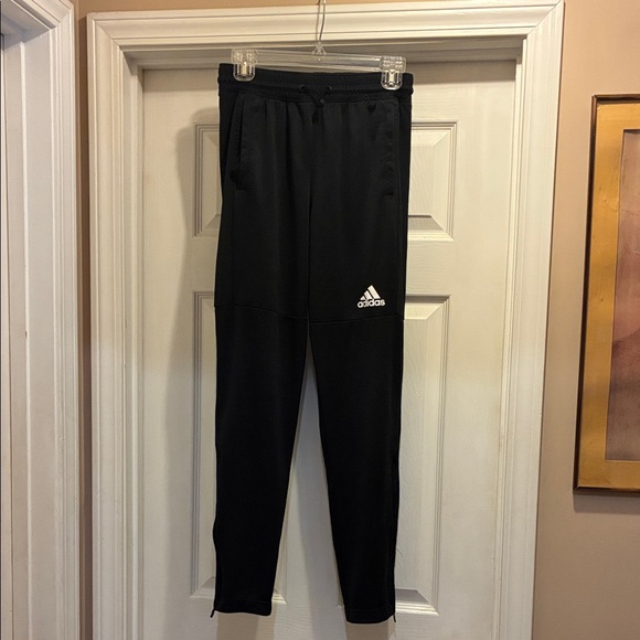Adidas Women’s size medium Black Track Sweatpants - Picture 1 of 9